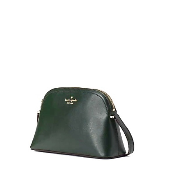 Kate Spade genuine leather crossbody deep green - Picture 2 of 9